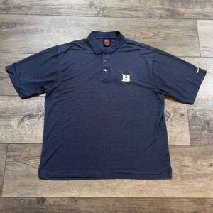 Vintage 90s Nike Team Tag Duke University Basketball Blue Polo - Men's Medium